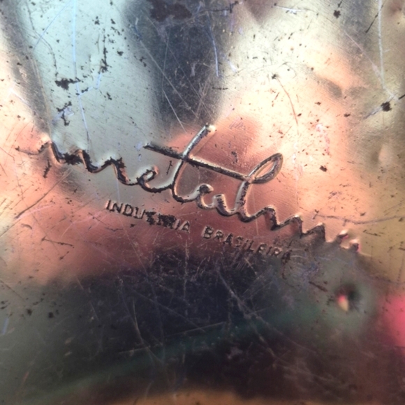 1940's Vinyage Metalum Brazilian Collectable Tin With Butterflies - Picture 6 of 9